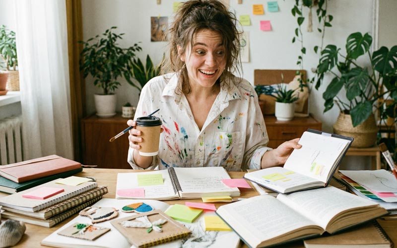 برای موضوع ؛ADHD در زنان (بیش‌فعالی/نقص توجه)؛ عکس شاخص وب سایت مستطیلی افقی طیبعی طراحی کن