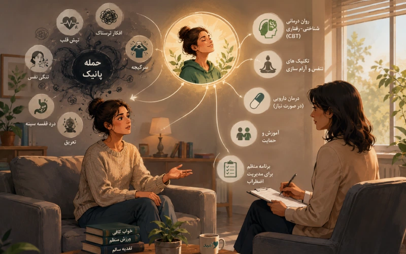 درمان حملات پانیک چگونه انجام میشود؟